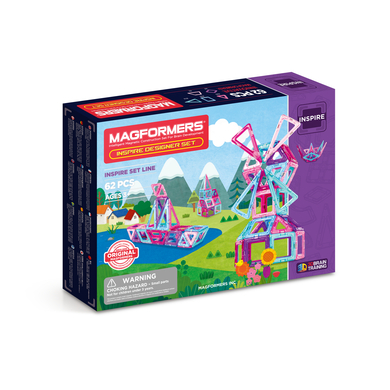 MAGFORMERS® Jeu magnétique Inspire, 62 pièces