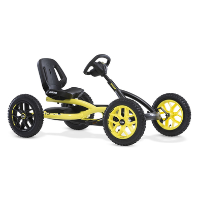 BERG Kart à pédales enfant Buddy Cross, noir/jaune