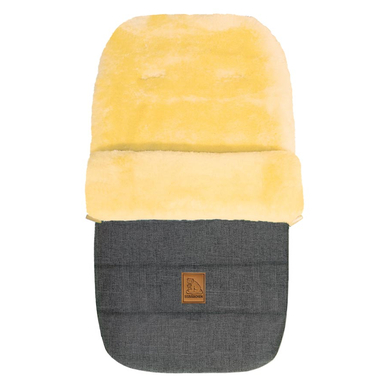 Heitmann Chancelière pour poussette agneau ourson polaire, mélange gris