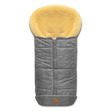 Heitmann Chancelière pour poussette agneau premium mélange gris