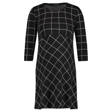 SUPERMOM Umstandskleid Easy Grid Black S0804_C270