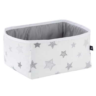 Alvi® Boîte rangement étoiles gris argenté exclusif