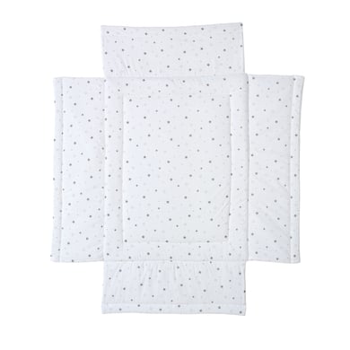 Schardt Acolchado para parque infantil bebé Holly Estrellitas gris 75 x 90 cm