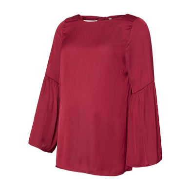 mama licious Camisa de manga larga MLROSALIE Red Plum