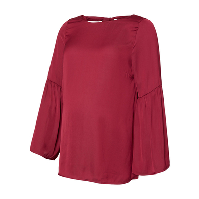 mama licious Chemise manches longues MLROSALIE Prune Rouge