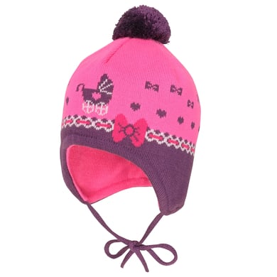 maximo Girls Mütze Puppenwagen fandango pink-dark pink