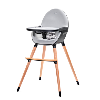 Kinderkraft Chaise haute bébé évolutive Fini gris foncé