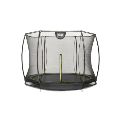 Image of EXIT floor trampolino Silhouette ø244cm con rete di sicurezza - schwa rz