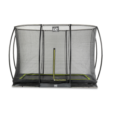EXIT Trampoline de sol Silhouette rectangulaire à filet noir 214x305 cm