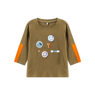 name it Boys Chemise manches longues Namin, olivier brûlé