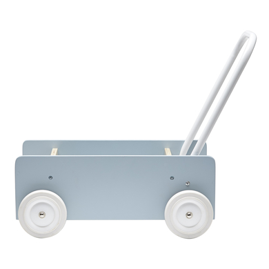 Kids Concept® Chariot de marche enfant, bois bleu/gris