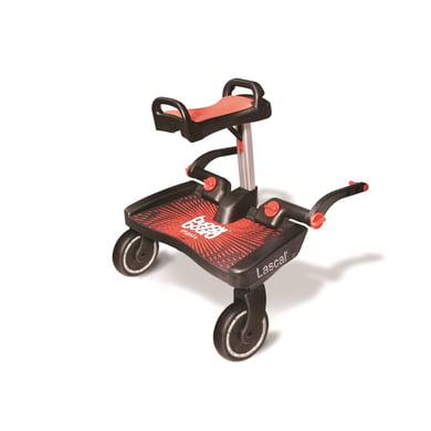 Image of Lascal Buggy Board Maxi + nero con seduta rosso059