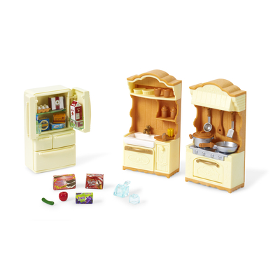 Sylvanian Families® Figurine maison de campagne cuisine, réfrigérateur 5341
