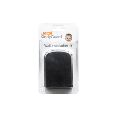 Lascal Kit fixation murale barrière sécurité enfant KiddyGuard noir