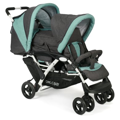 CHIC 4 BABY Carro gemelar DUO Melange mint