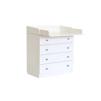 polini kids baby mueble cambiador simple 1580 blanco