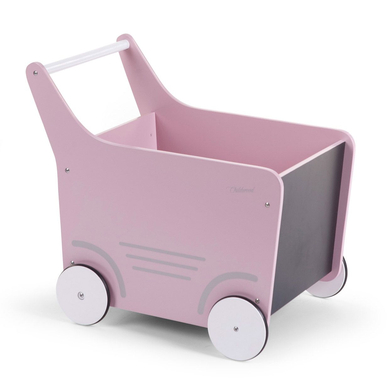 CHILDHOME Carrello in legno, rosa