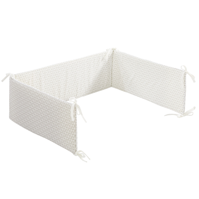 Alvi® Tour de lit bébé standard losanges taupe 180 cm