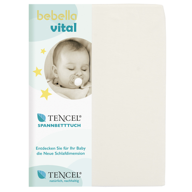 bebella vital Drap housse enfant 60x120/70x140 cm naturel