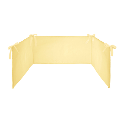 SONNE Tour de lit enfant uni jaune 26x180 cm