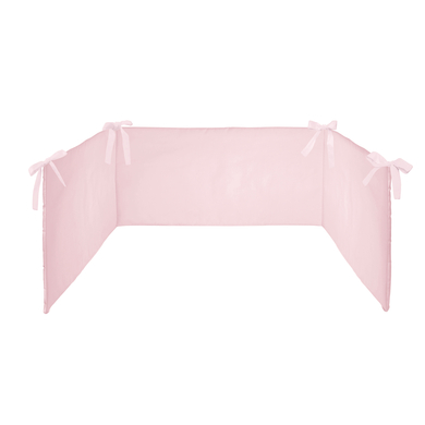 SONNE Tour de lit enfant uni 26x180 cm rose