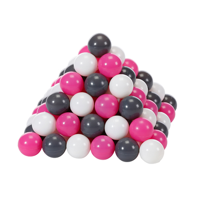 knorr® toys Balles pour piscine à balles Ø 6 cm grey/cream/rose 100 pièces
