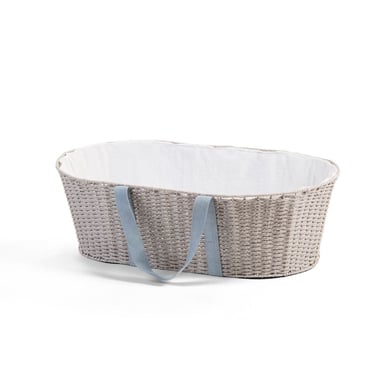 CHILDHOME Cesta in vimini per neonato, grigio
