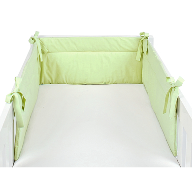 SONNE Tour de lit enfant uni vert 32x210 cm