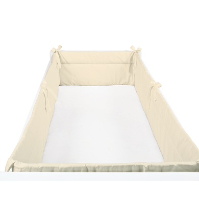 SONNE Tour de lit enfant uni naturel 32x420 cm