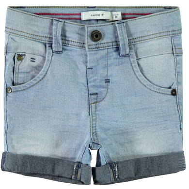 Name it Boys Spijkerbroek Shorts lichtblauw denim