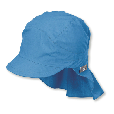 Sterntaler Bonnet pare-soleil étoiles velours bleu
