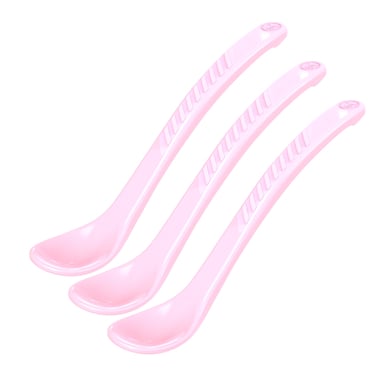 Twistshake Cuillère enfant 4 m+ polypropylène rose pastel lot de 3