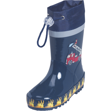 Playshoes Bottes enfant pompier caoutchouc