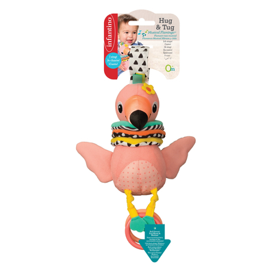 Infantino Peluche musicale flamant rose