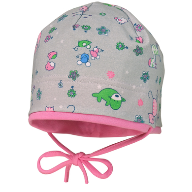 maximo Girl s capuchon animaux argent-gris-vert-rose