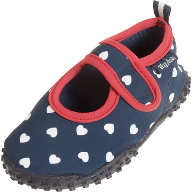 Image of Playshoes Scarpe Aqua Cuoricini blu059