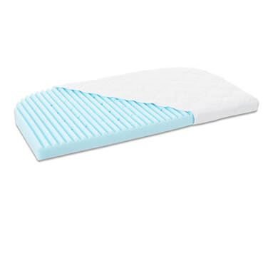 babybay Matelas pour lit cododo Boxspring XXL Medicott Wave bleu 57,5x105x6 cm