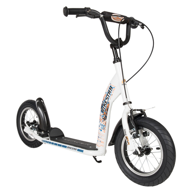 bikestar® Trottinette enfant 2 roues premium 12 pouces blanc Sport