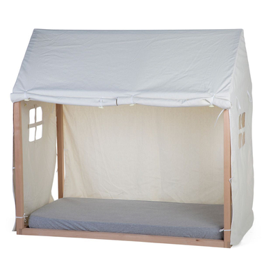 CHILDHOME Toile pour lit cabane blanc 70x140 cm