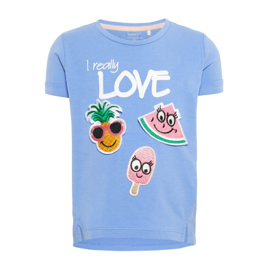 name it T-Shirt Defood Blue Bonnet