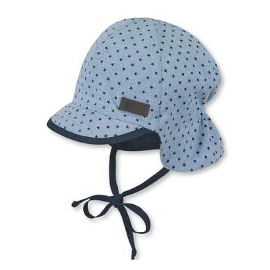 Sterntaler gorra de picos con protección de cuello sky