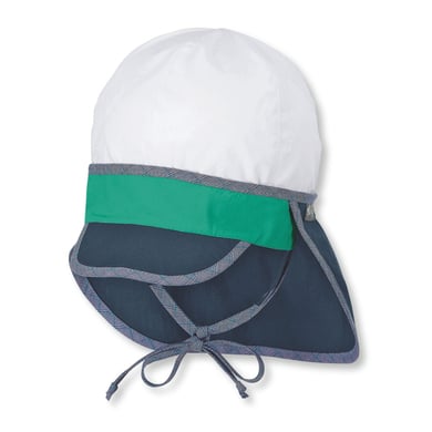 Sterntaler Casquette à visière avec protège-cou marine
