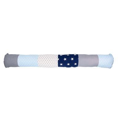 Ullenboom Tour de lit traversin enfant bleu/bleu clair/gris 120 cm