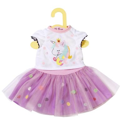 Zapf Creation Dolly Licorne Shirt Moda avec Tutu, 43cm