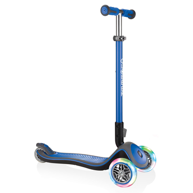 GLOBBER Trottinette enfant 3 roues Elite Deluxe bleu marine
