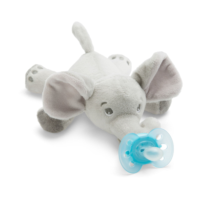 Philips Avent Peluche sucette éléphant turquoise 0-6 m SCF348/13