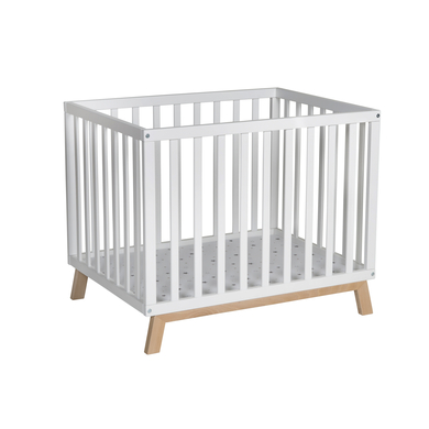 Schardt Parc bébé Holly blanc/naturel étoiles gris 75x97 cm