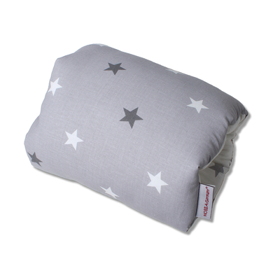 HOBEA Coussin d'allaitement mini étoiles blanc/gris