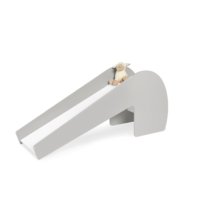 Pinolino Toboggan d'intérieur enfant Lotta, bois gris/blanc