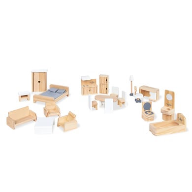 Pinolino Möbelset för dockhus, 20 st.